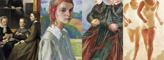 Kollaaž näitusel välja pandud teostest Kollaaž näitusel välja pandud teostest