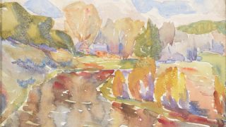 August Pulst. Vaade Pirita jõelt. 1923. Eesti Kunstimuuseum