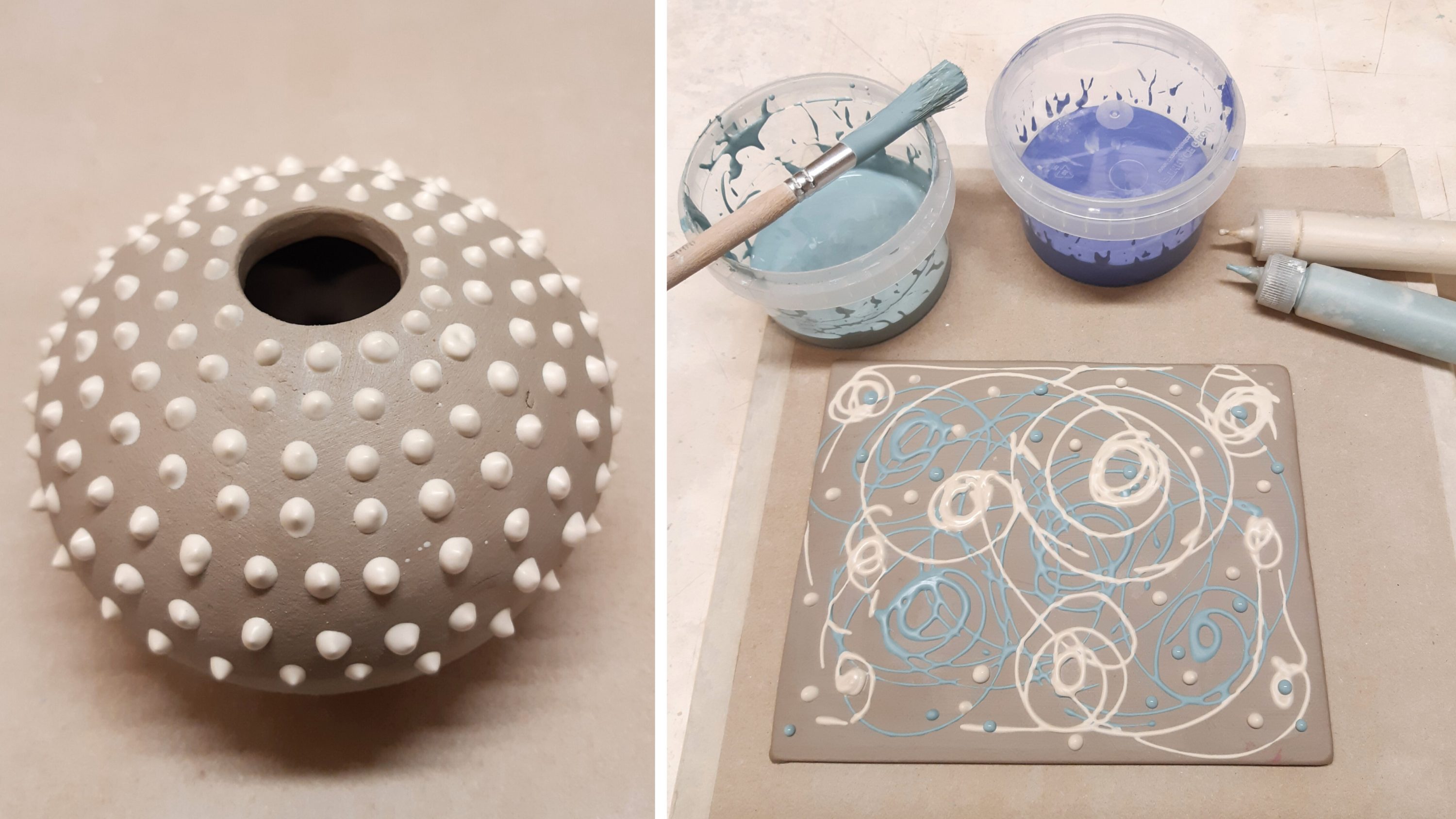 Ceramics slip trailing Kumu kunstimuuseum